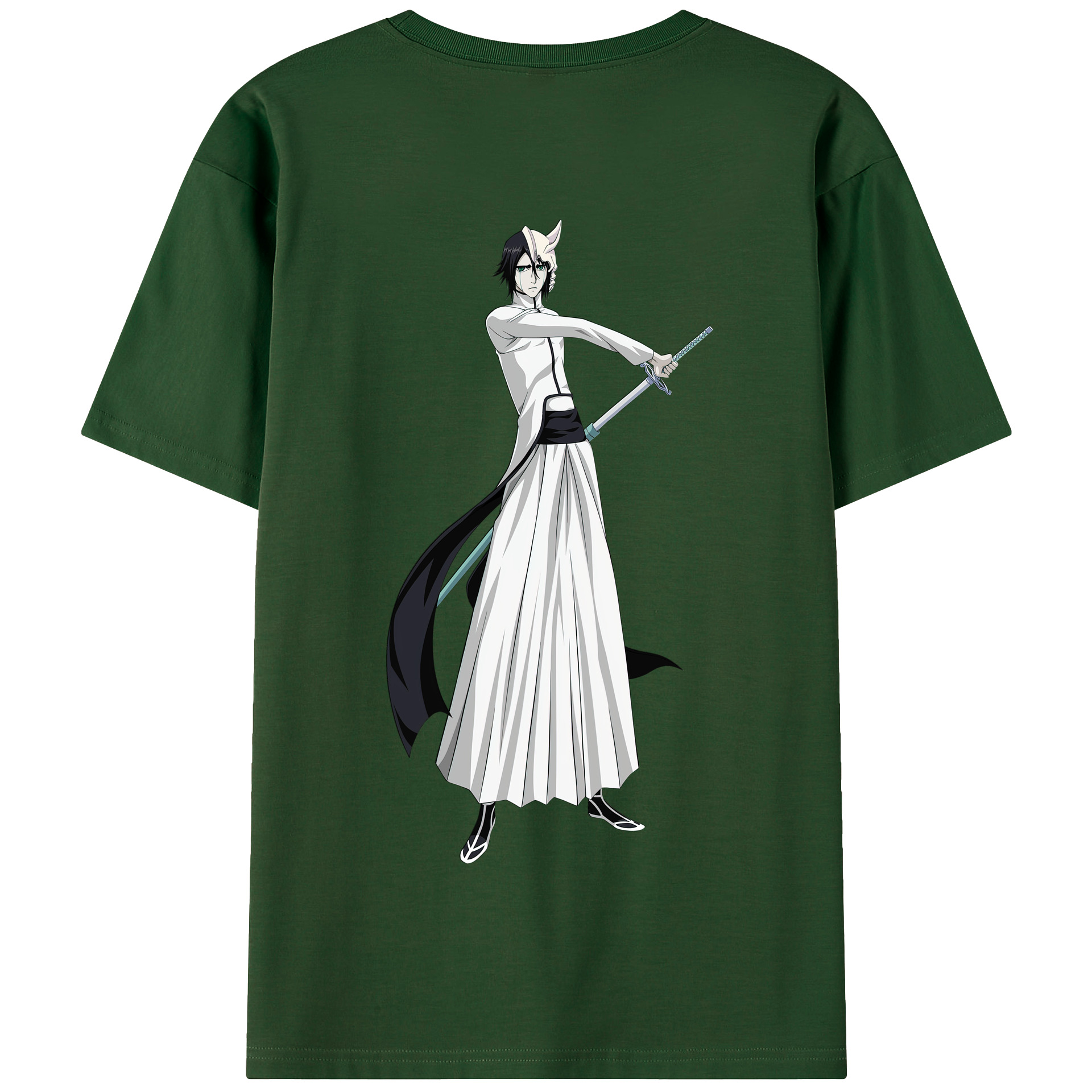（画像用） ブリーチ ウルキオラ·シファー BLEACH Ulquiorra cifer 綿100％半袖Tシャツ（背面プリント）